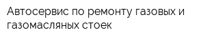 Автосервис по ремонту газовых и газомасляных стоек