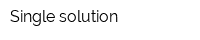 Single solution
