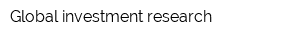 Global investment research