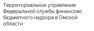 Территориальное управление Федеральной службы финансово-бюджетного надзора в Омской области