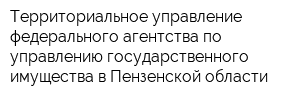 Территориальное управление федерального агентства по управлению государственного имущества в Пензенской области