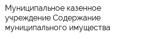 Муниципальное казенное учреждение Содержание муниципального имущества