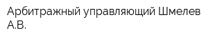 Арбитражный управляющий Шмелев АВ