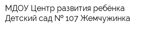 МДОУ Центр развития ребёнка Детский сад   107 Жемчужинка