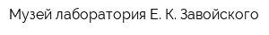 Музей-лаборатория Е К Завойского