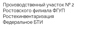 Производственный участок   2 Ростовского филиала ФГУП Ростехинвентаризация - Федеральное БТИ