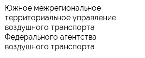 Южное межрегиональное территориальное управление воздушного транспорта Федерального агентства воздушного транспорта