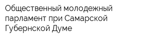 Общественный молодежный парламент при Самарской Губернской Думе