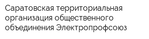 Саратовская территориальная организация общественного объединения Электропрофсоюз