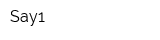 Say1
