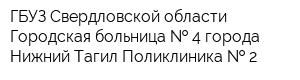 ГБУЗ Свердловской области Городская больница   4 города Нижний Тагил Поликлиника   2