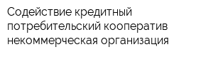 Содействие кредитный потребительский кооператив некоммерческая организация