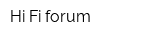 Hi-Fi forum