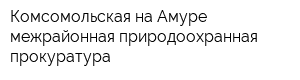 Комсомольская-на-Амуре межрайонная природоохранная прокуратура