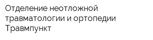 Отделение неотложной травматологии и ортопедии Травмпункт