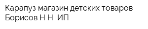 Карапуз магазин детских товаров Борисов НН ИП