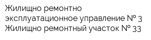 Жилищно ремонтно-эксплуатационное управление   3 Жилищно-ремонтный участок   33