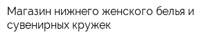 Магазин нижнего женского белья и сувенирных кружек