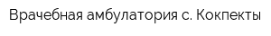 Врачебная амбулатория с Кокпекты